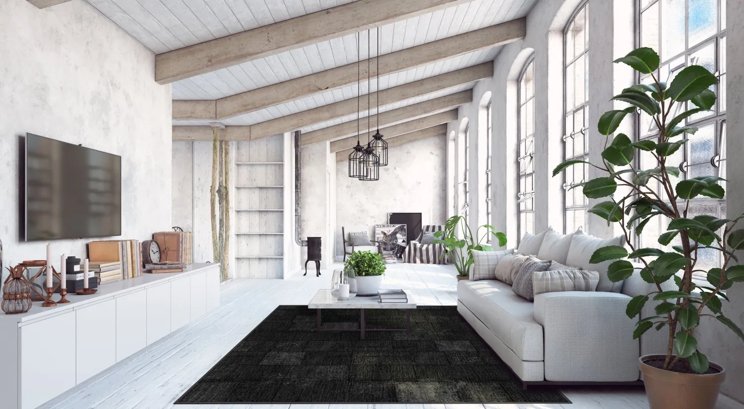 Tapis Wilton - Karaman (noir)