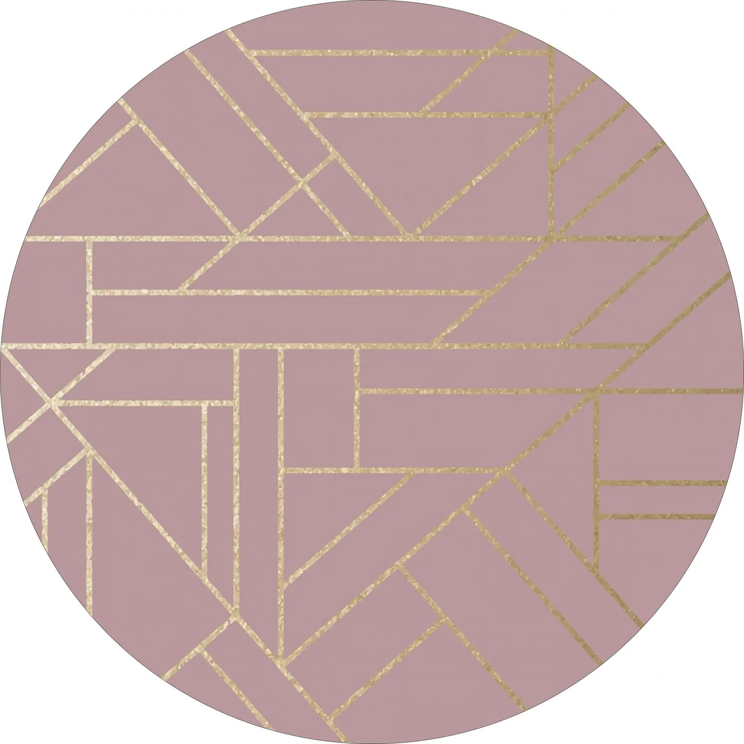 Tapis rond - Marino (rose)