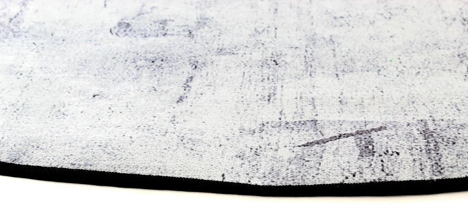 Tapis rond - Rosia (bleu/gris)