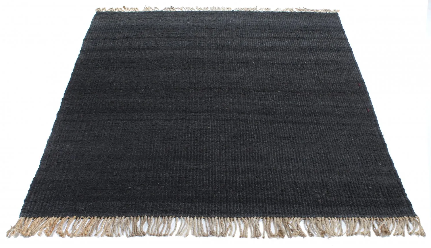 Tapis en jute - Nawa (jute/noir)
