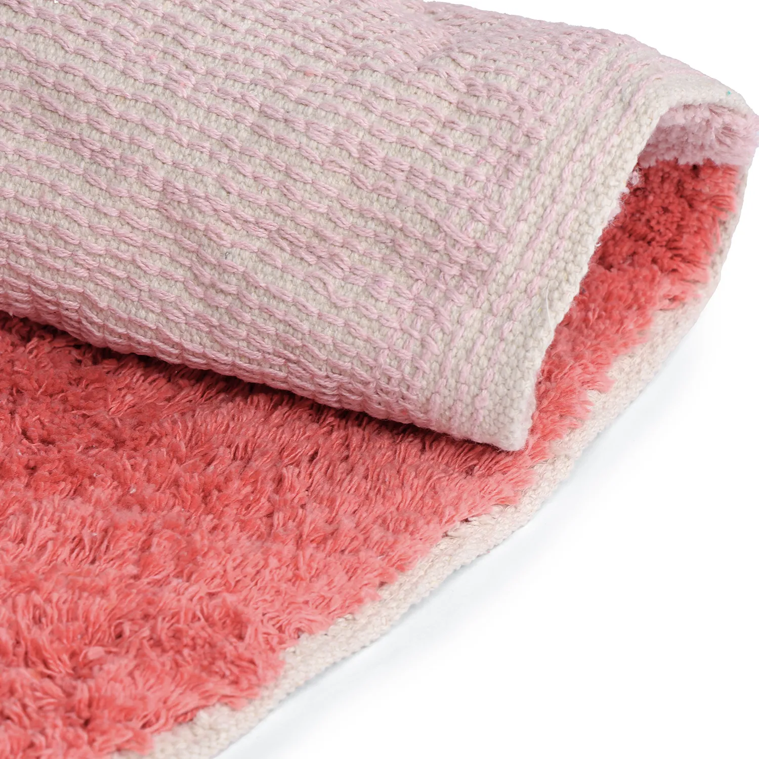 Tapis shaggy - Amira Natural Cotton Shaggy (rose)