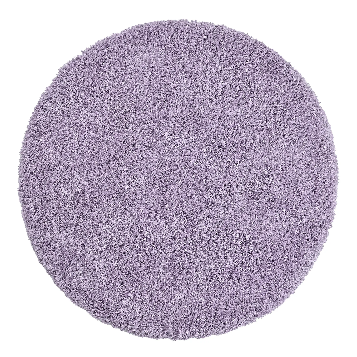 Tapis rond - Combarro Solid Cotton Shaggy (violet clair)