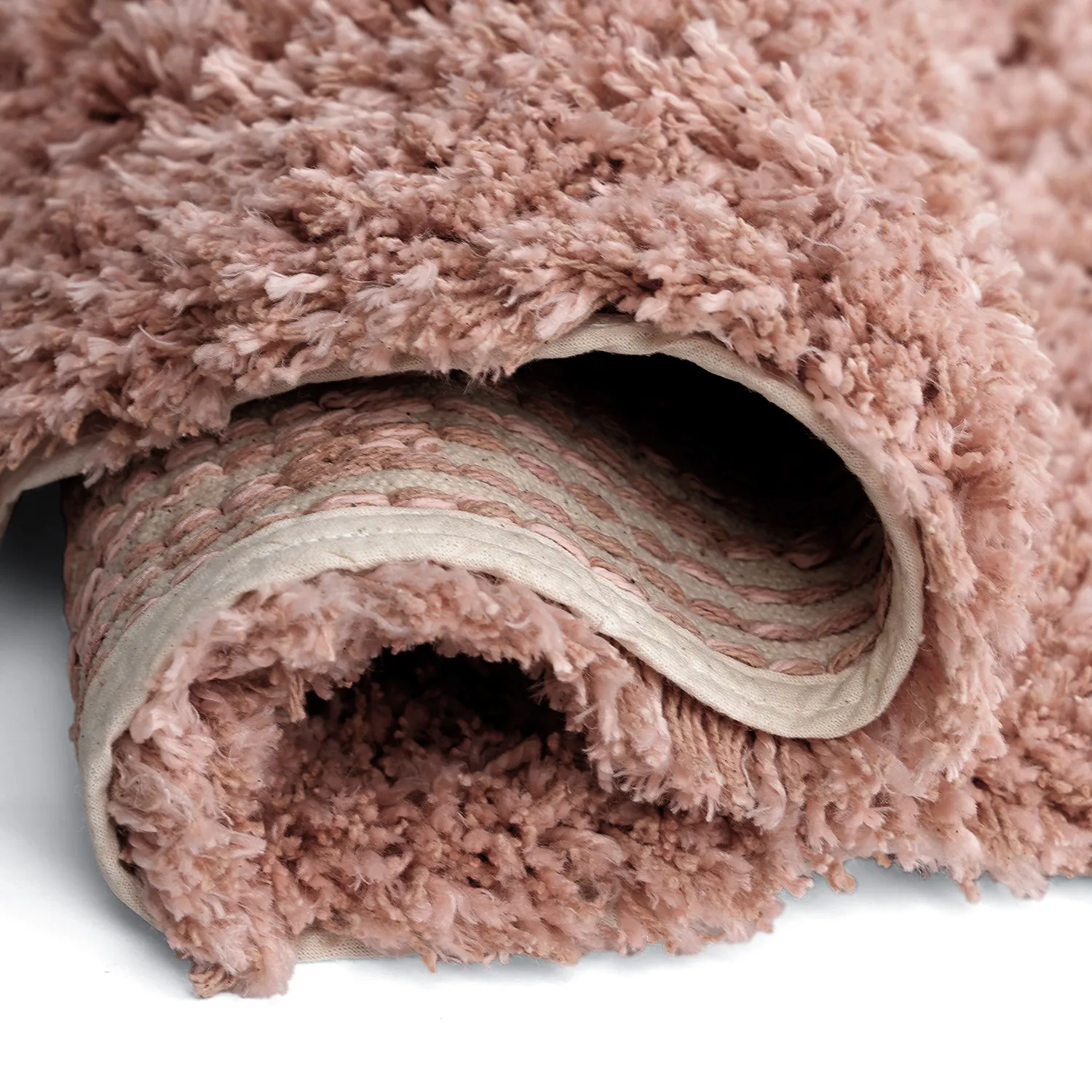 Tapis rond - Perast Natural Cotton Shaggy (multicolore)