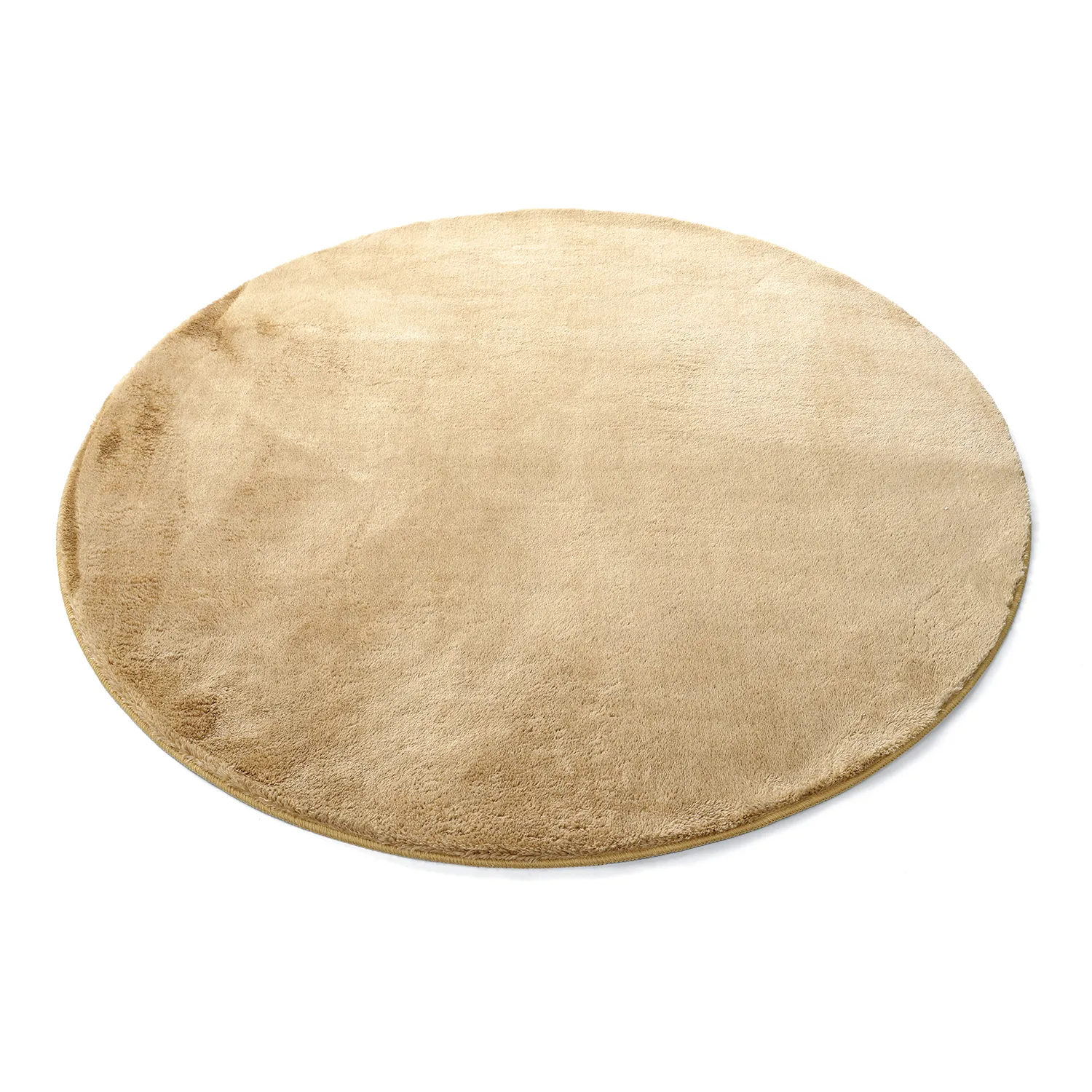 Tapis rond - Aranga Super Soft Fur (beige foncé)