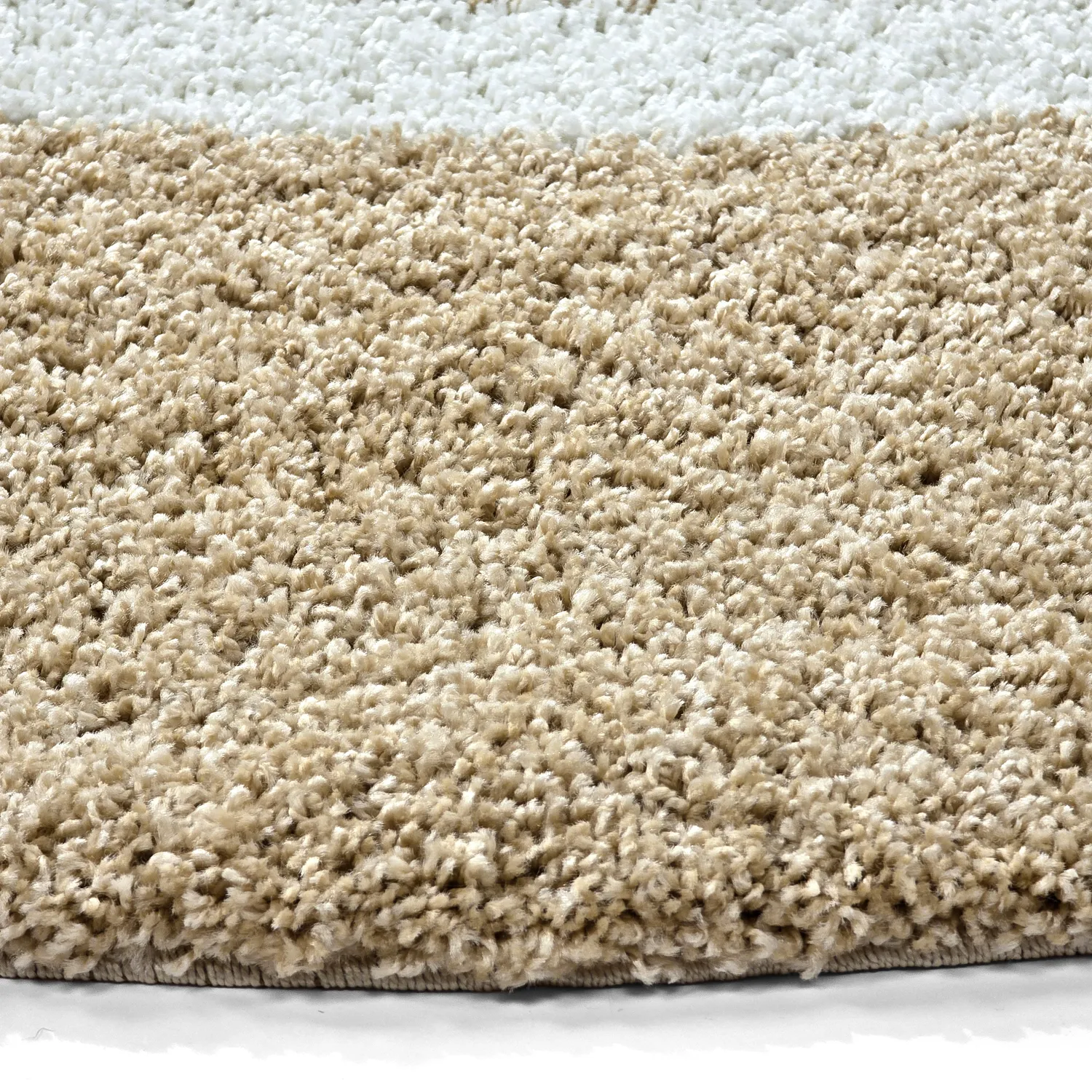 Tapis ronds - Alsace (beige/blanc/marron)