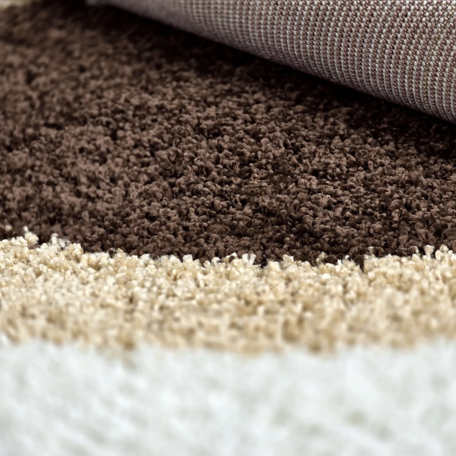 Tapis ronds - Alsace (beige/blanc/marron)