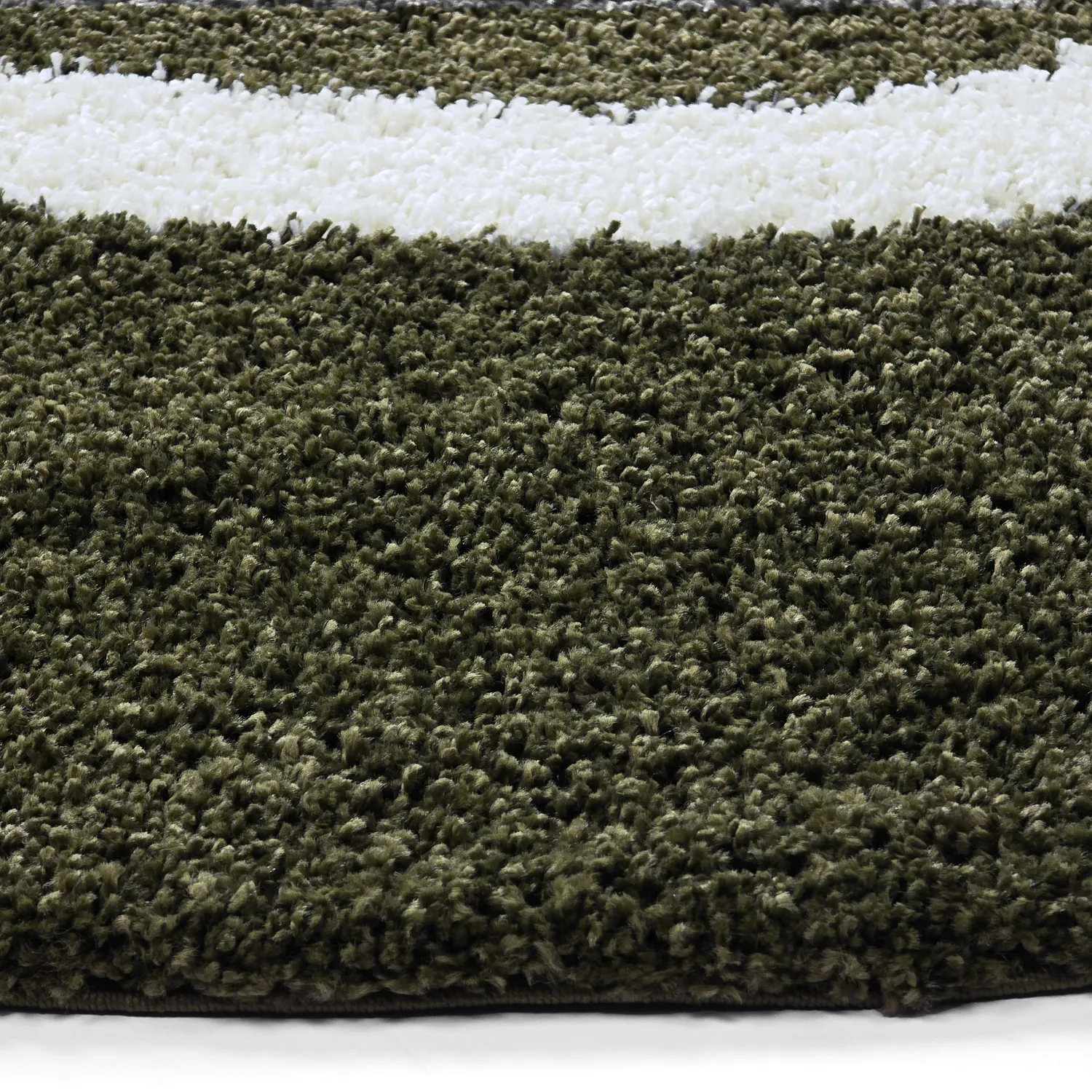 Tapis ronds - Alsace (vert/blanc/orange)