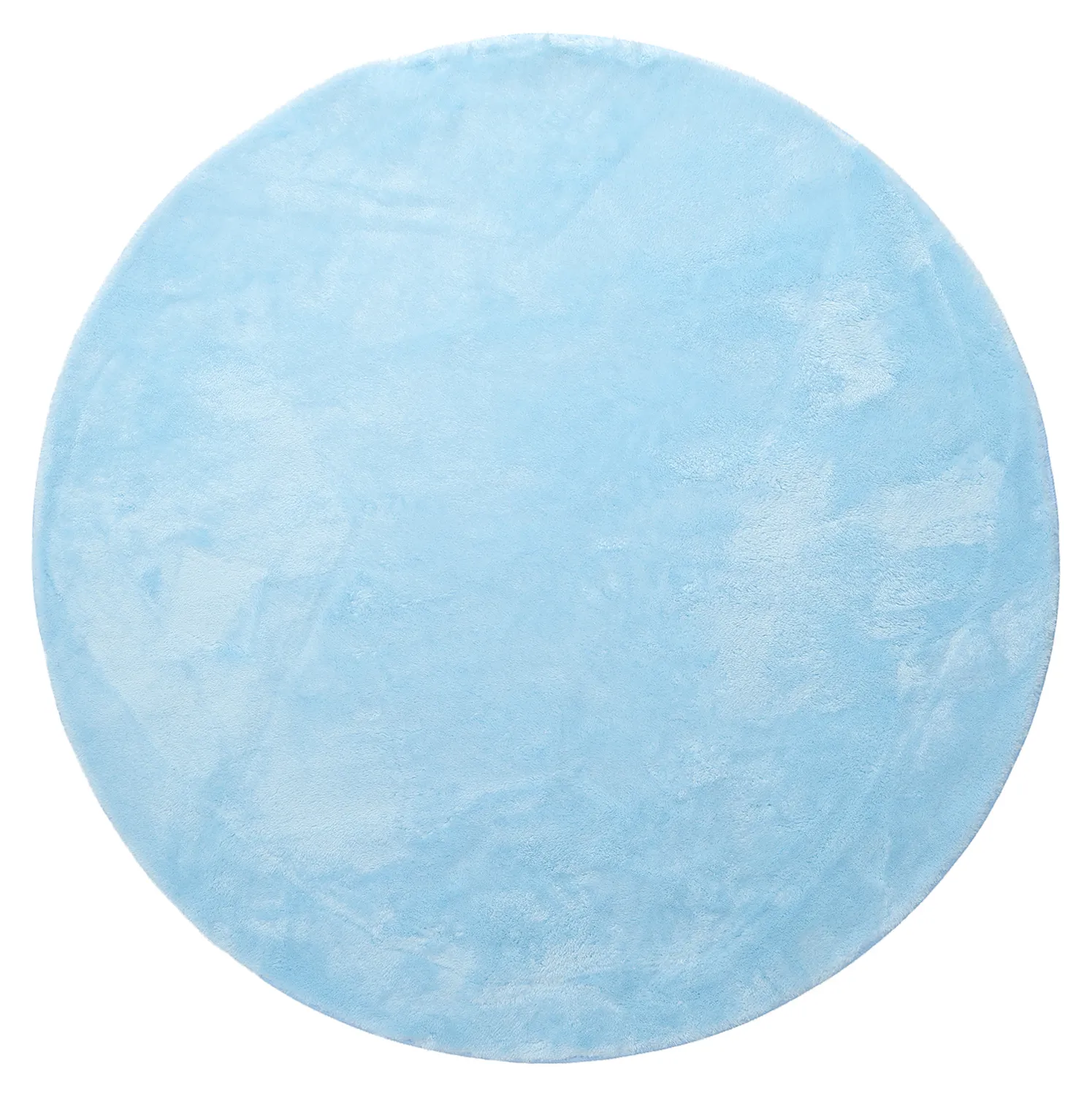 Tapis rond - Aranga Super Soft Fur (bleu clair)