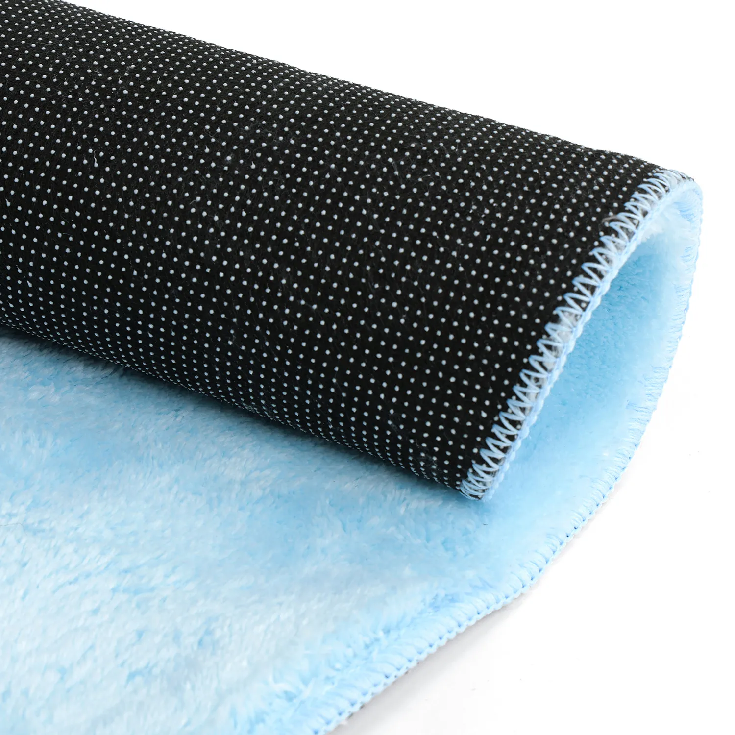 Tapis rond - Aranga Super Soft Fur (bleu clair)