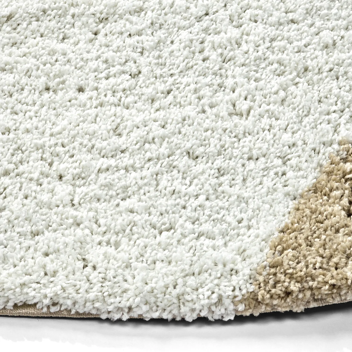 Tapis ronds - Chiniot (marron/beige/blanc)
