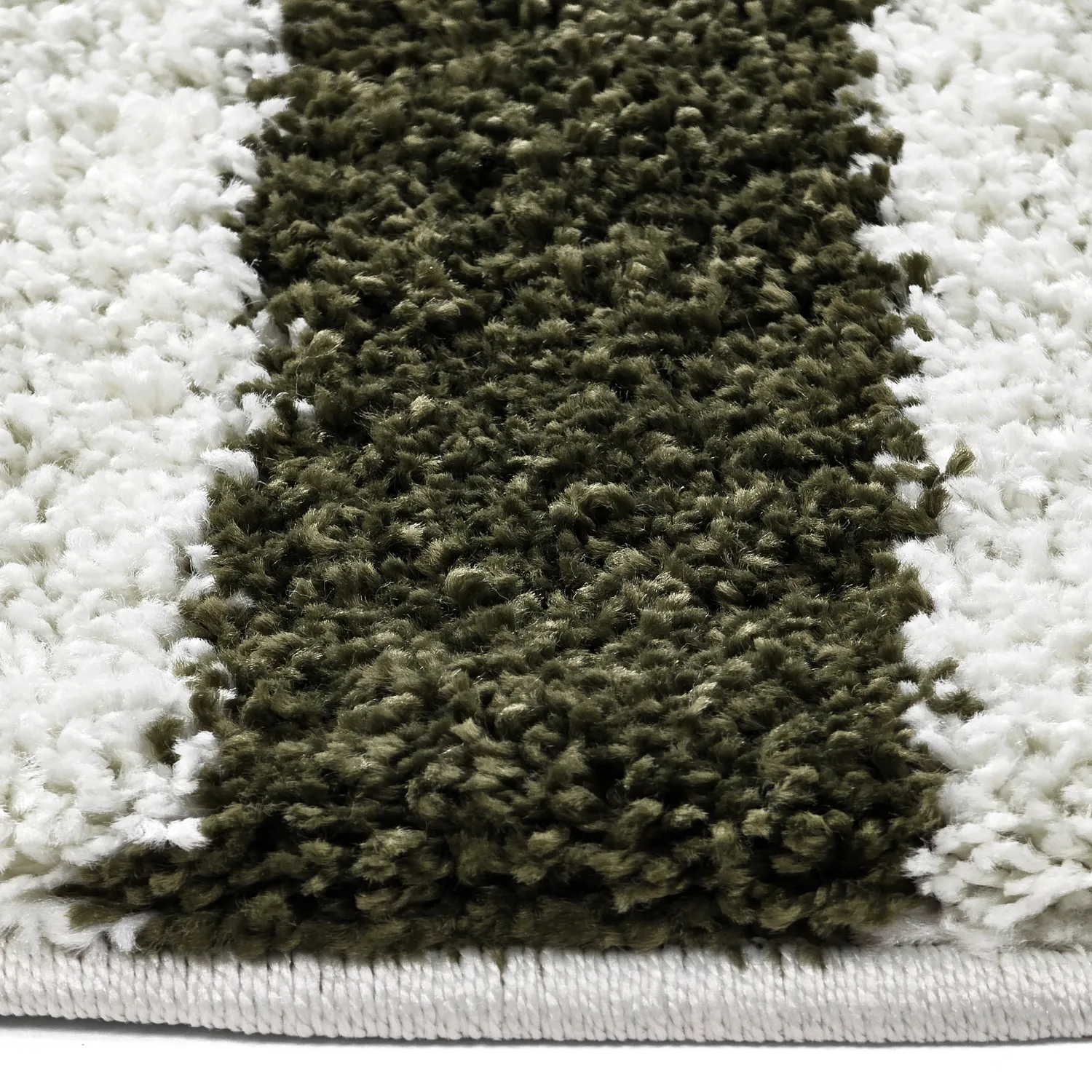 Tapis ronds - Imilchil (blanc/vert)