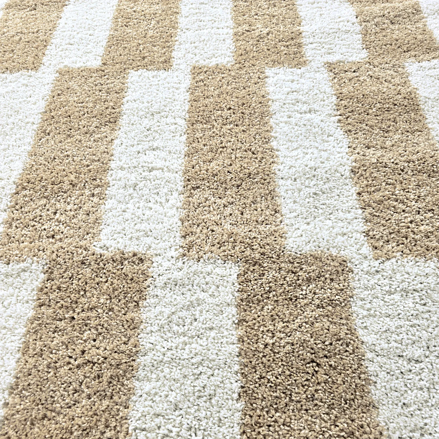 Tapis ronds - Tamri (beige/blanc)