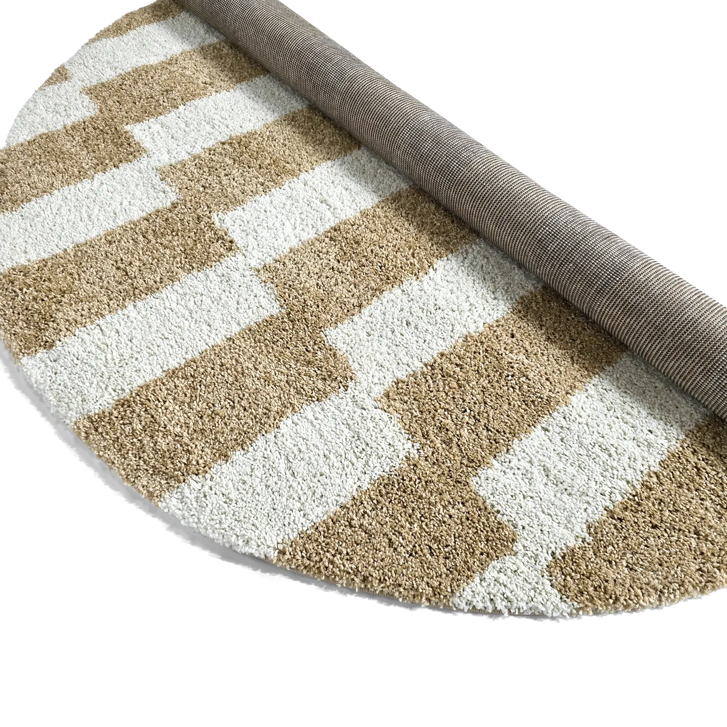 Tapis ronds - Tamri (beige/blanc)
