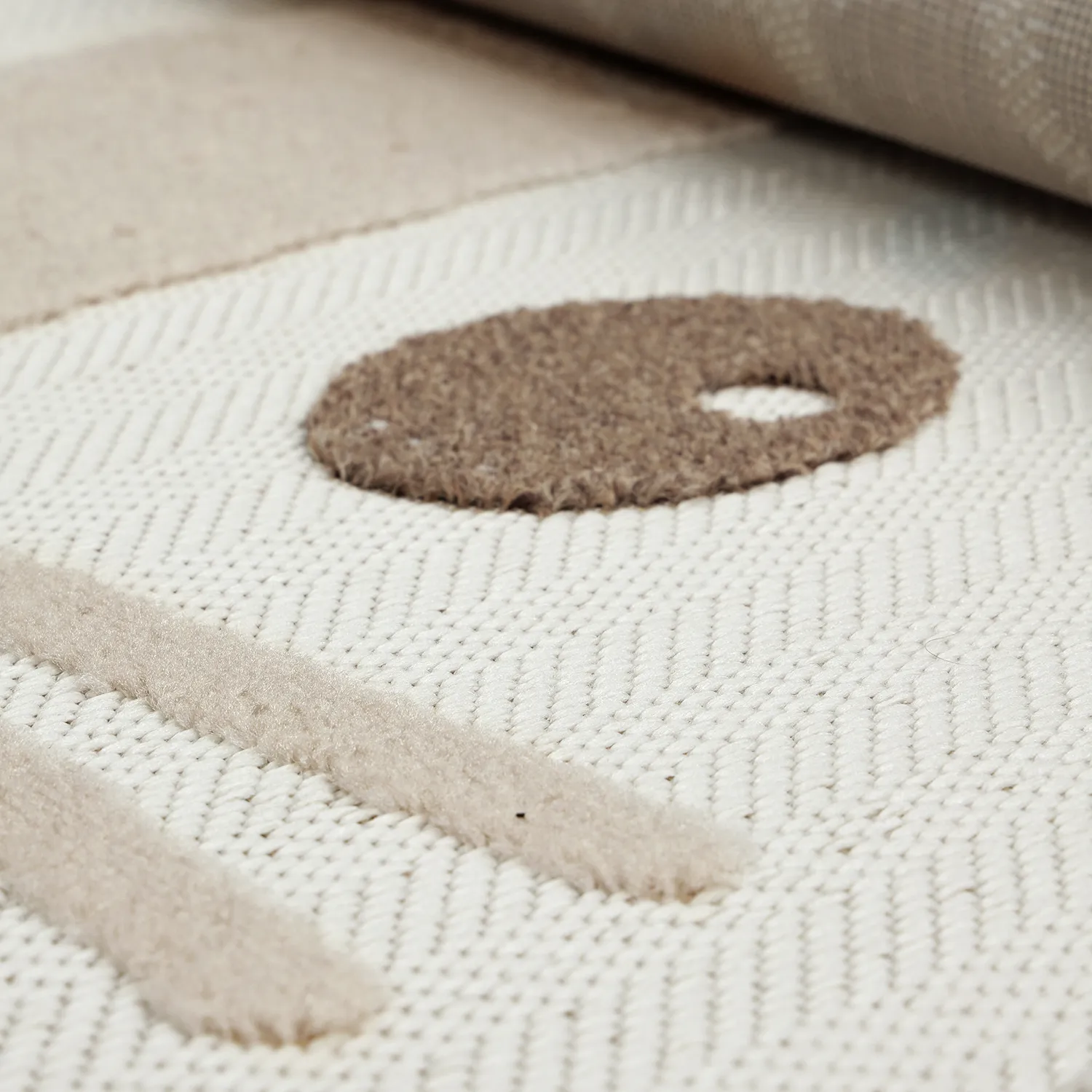 Tapis rond pour enfants - Kind Lion (crème)