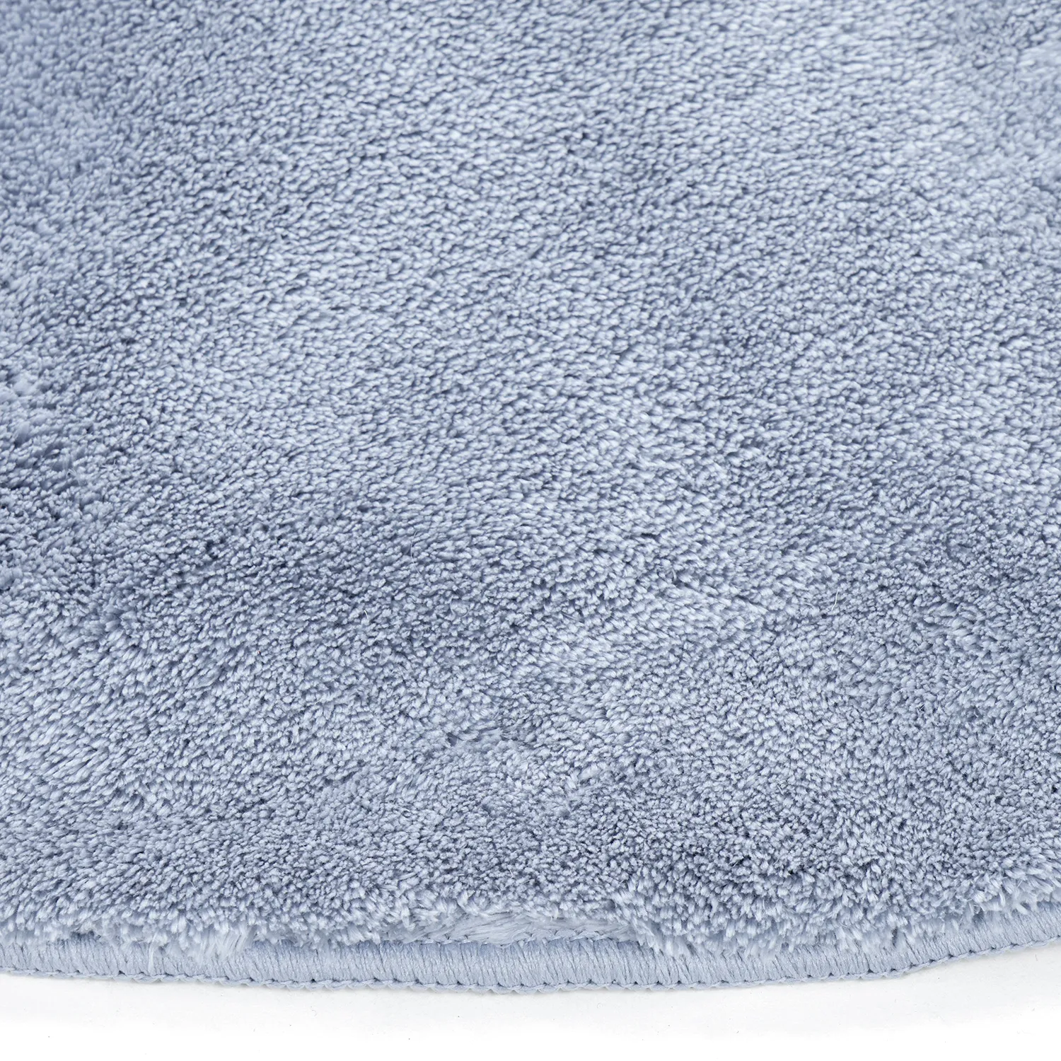 Tapis rond - Aranga Super Soft Fur (bleu acier)