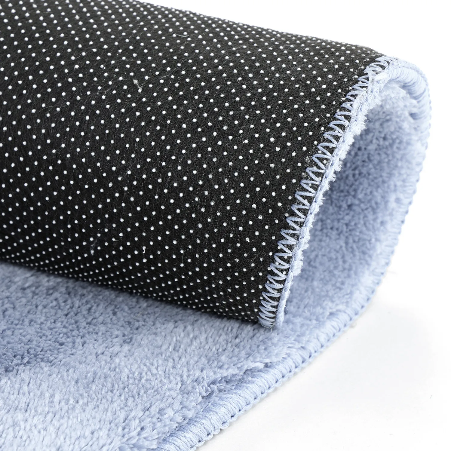 Tapis rond - Aranga Super Soft Fur (bleu acier)