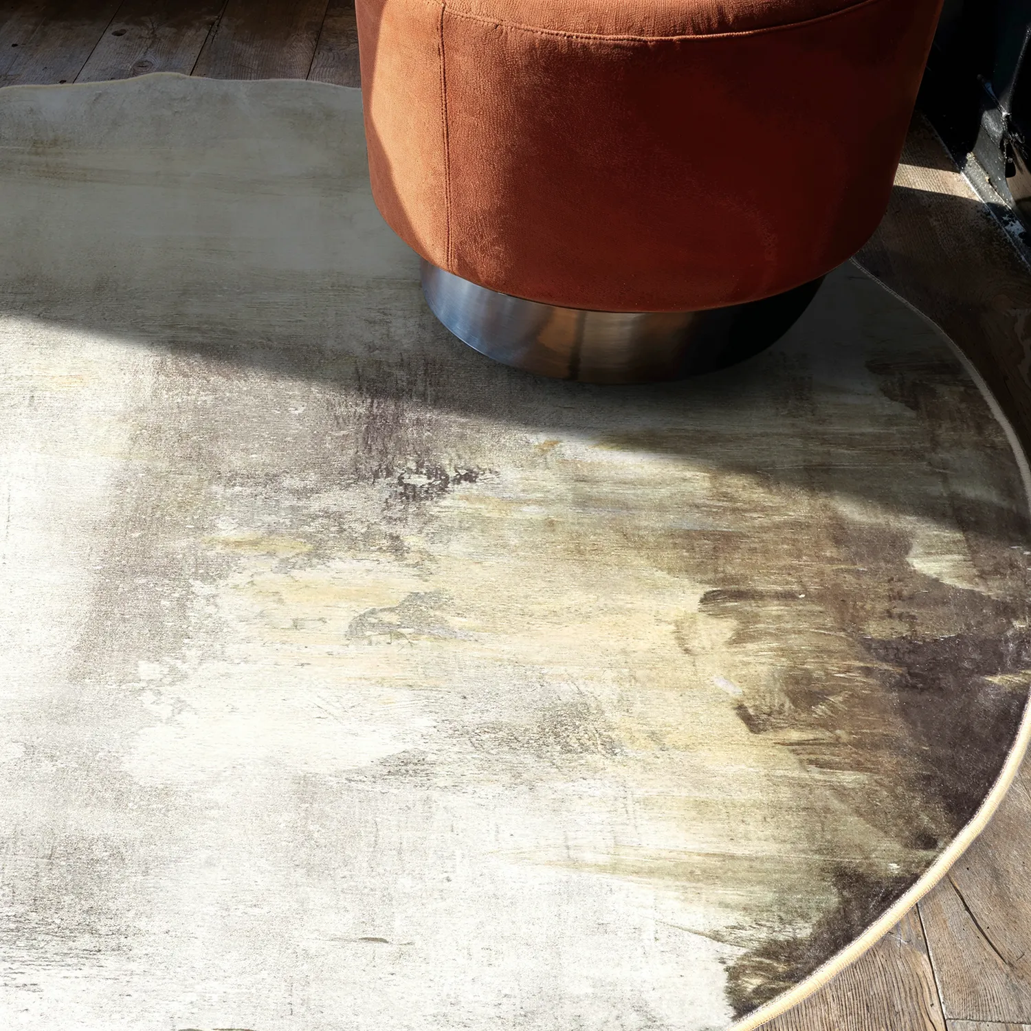 Tapis rond - Cadiz (beige)