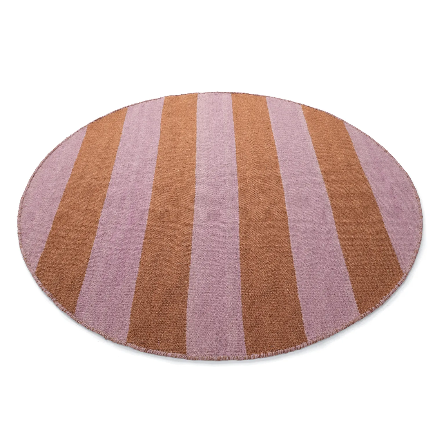 Tapis rond - Garine (orange/rose)