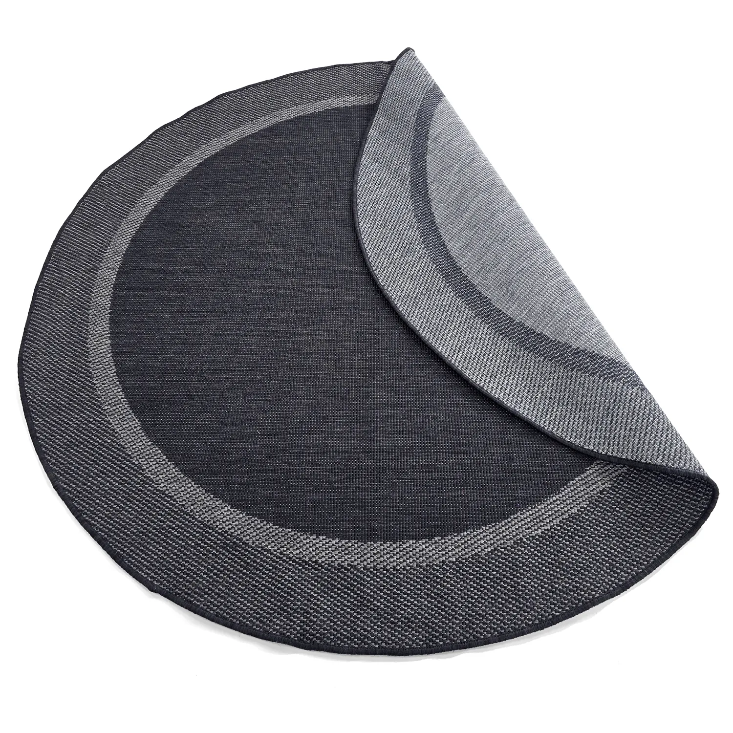Tapis rond - Indoor/Outdoor Alta (anthracite)
