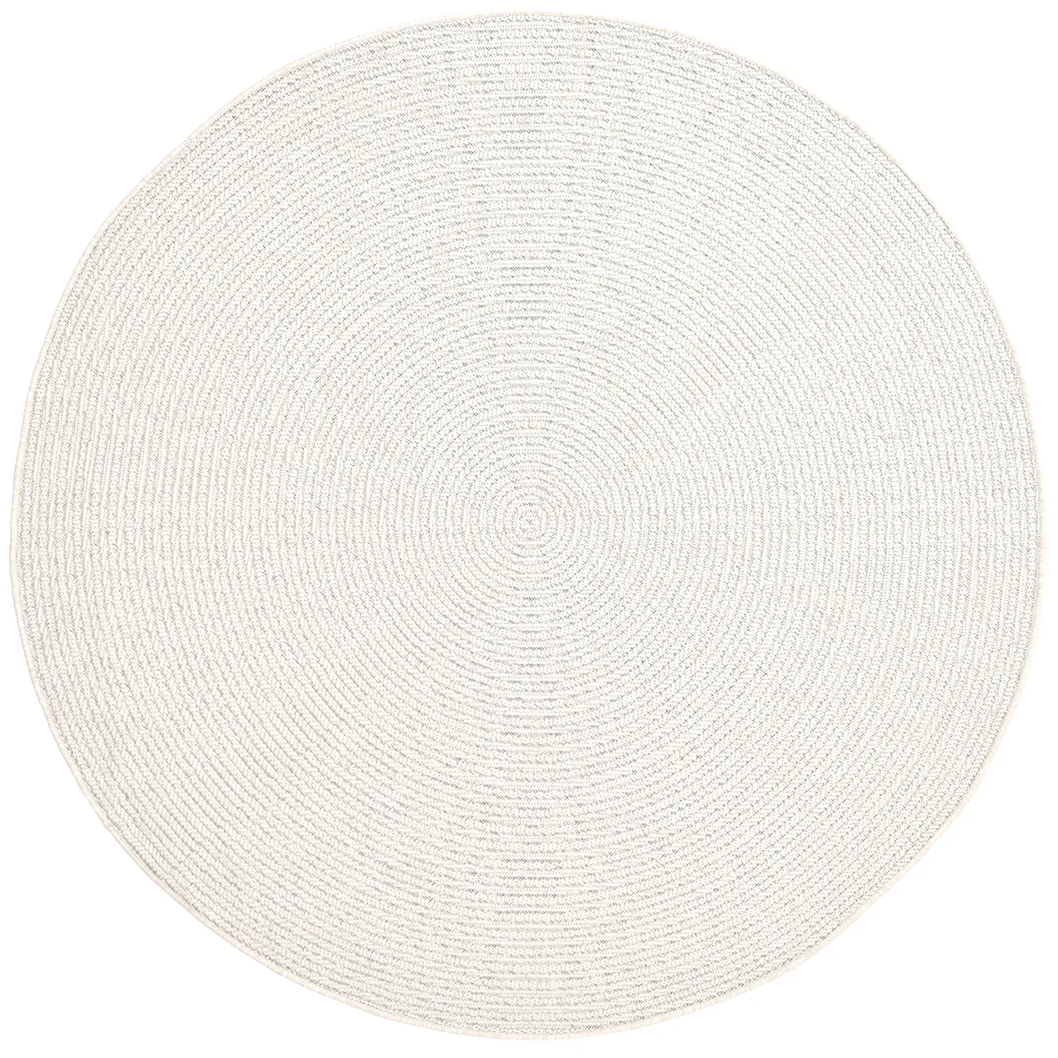 Tapis rond - Intérieur/Extérieur Arlo (blanc cassé)