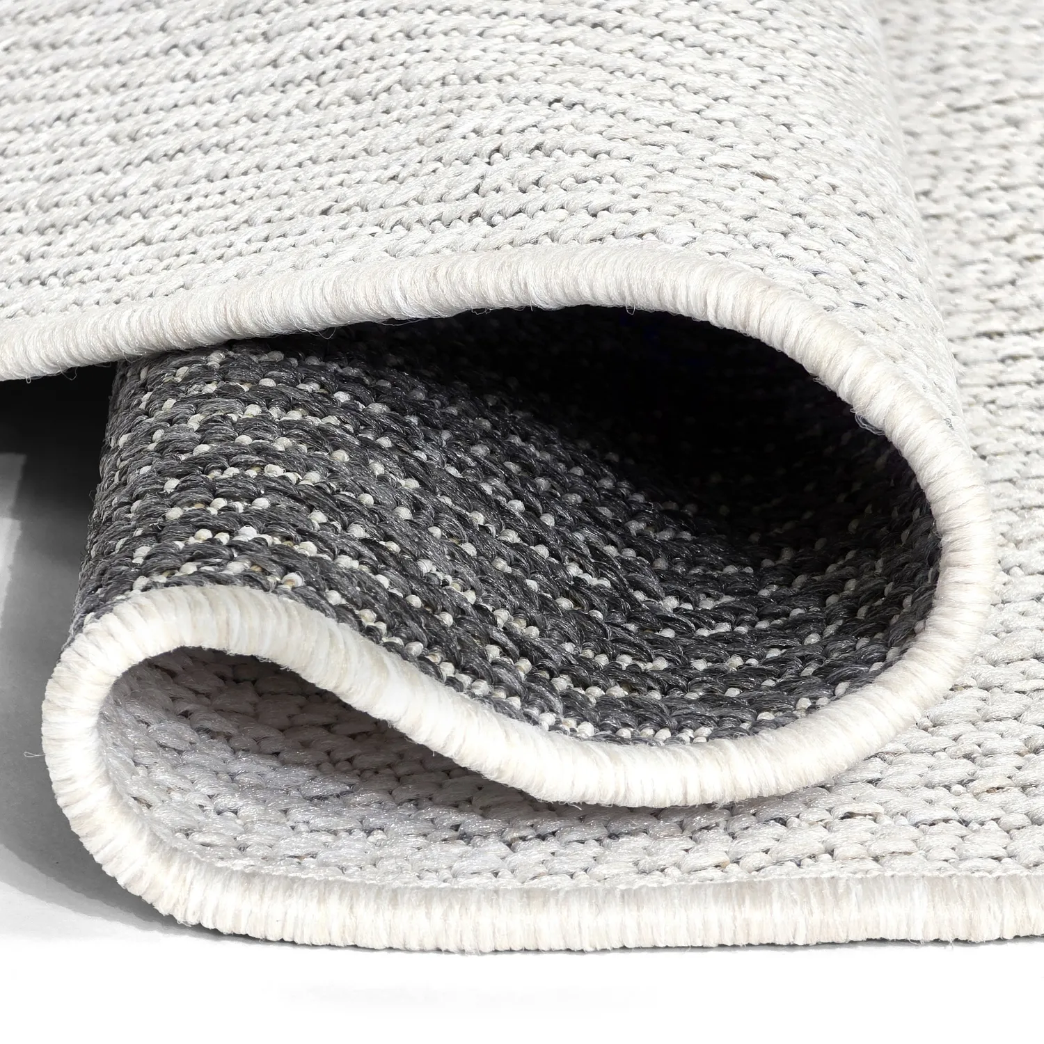 Tapis rond - Intérieur/Extérieur Arlo (blanc cassé)