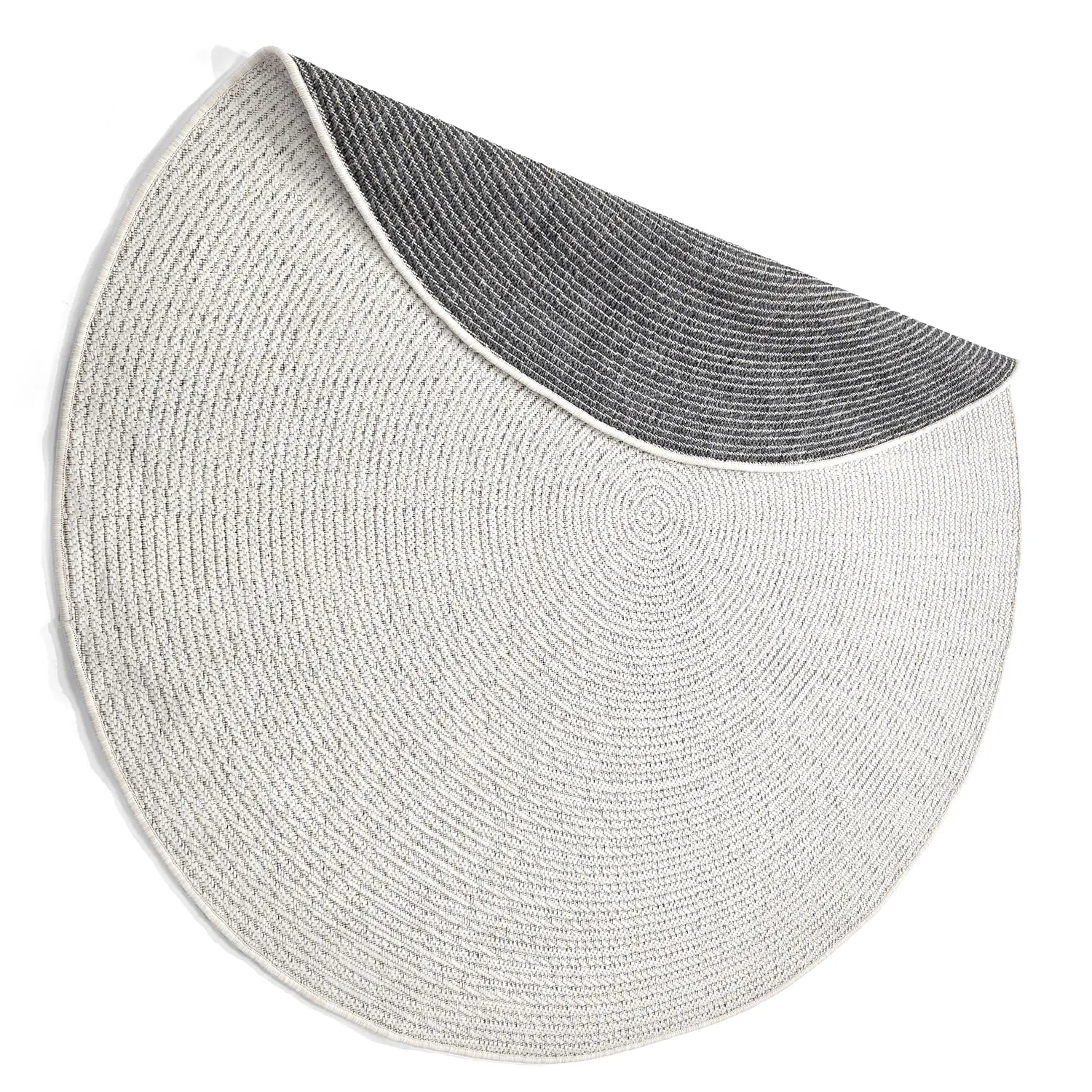 Tapis rond - Intérieur/Extérieur Arlo (blanc cassé)