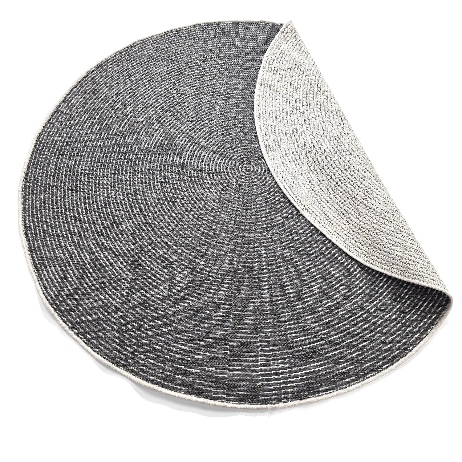 Tapis rond - Intérieur/Extérieur Arlo (blanc cassé)