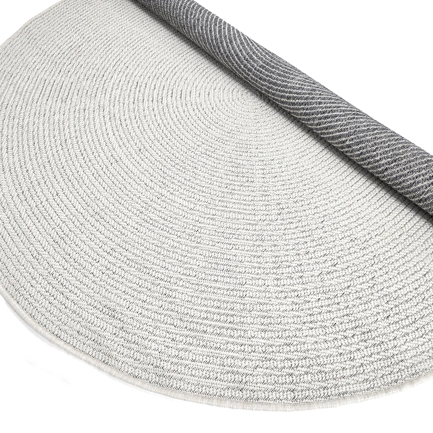 Tapis rond - Intérieur/Extérieur Arlo (blanc cassé)