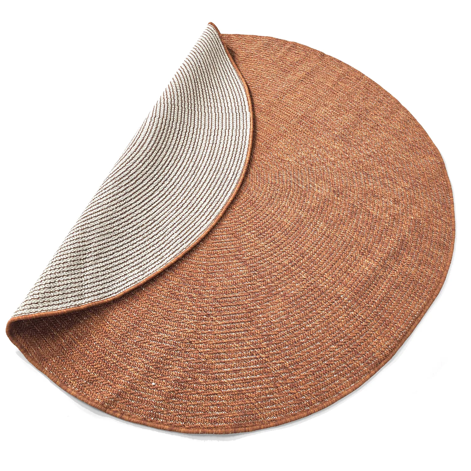 Tapis rond - Intérieur/Extérieur Arlo (orange)