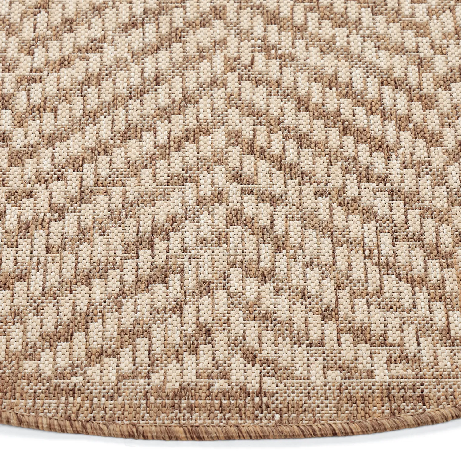 Tapis rond - Indoor/Outdoor Donora (marron)
