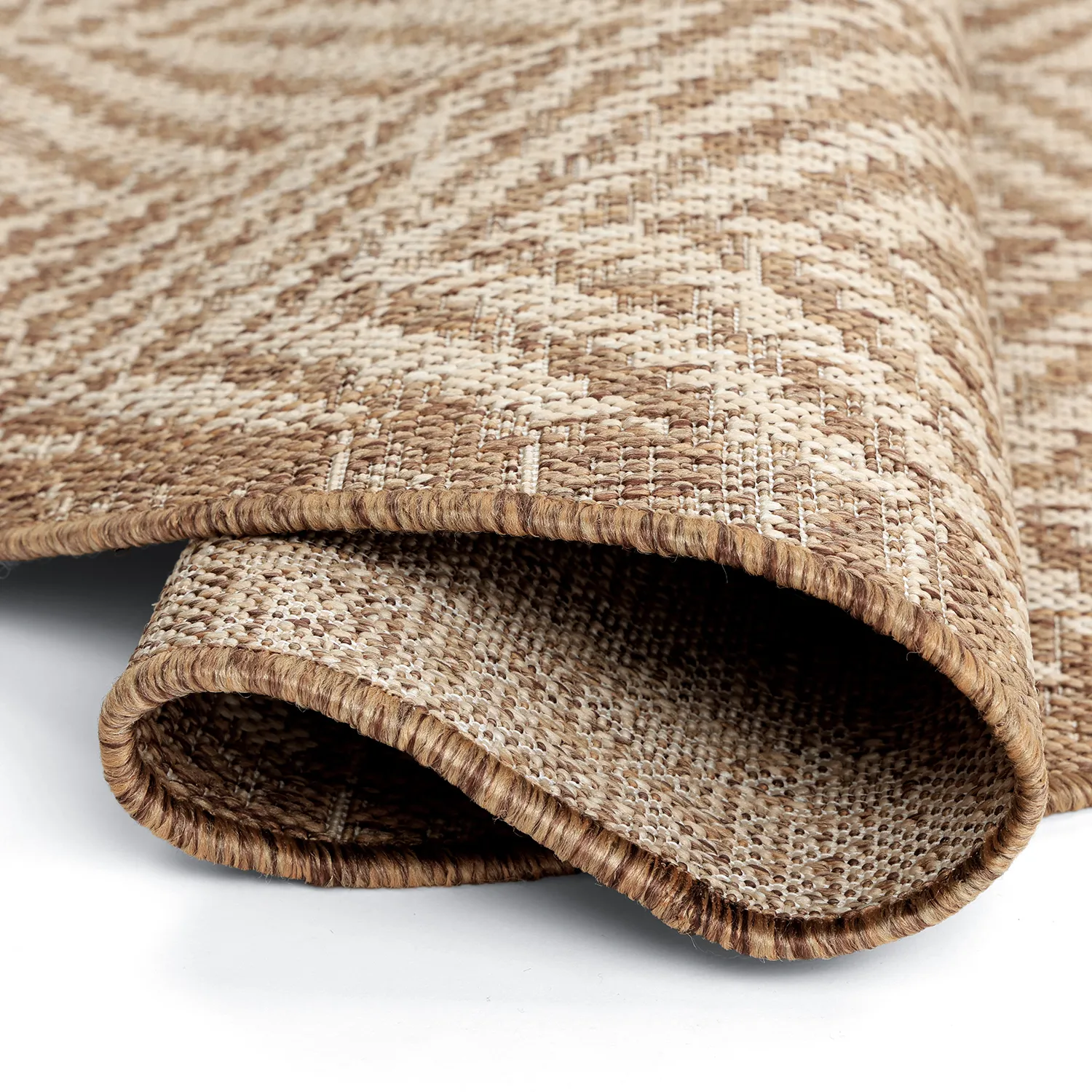 Tapis rond - Indoor/Outdoor Donora (marron)