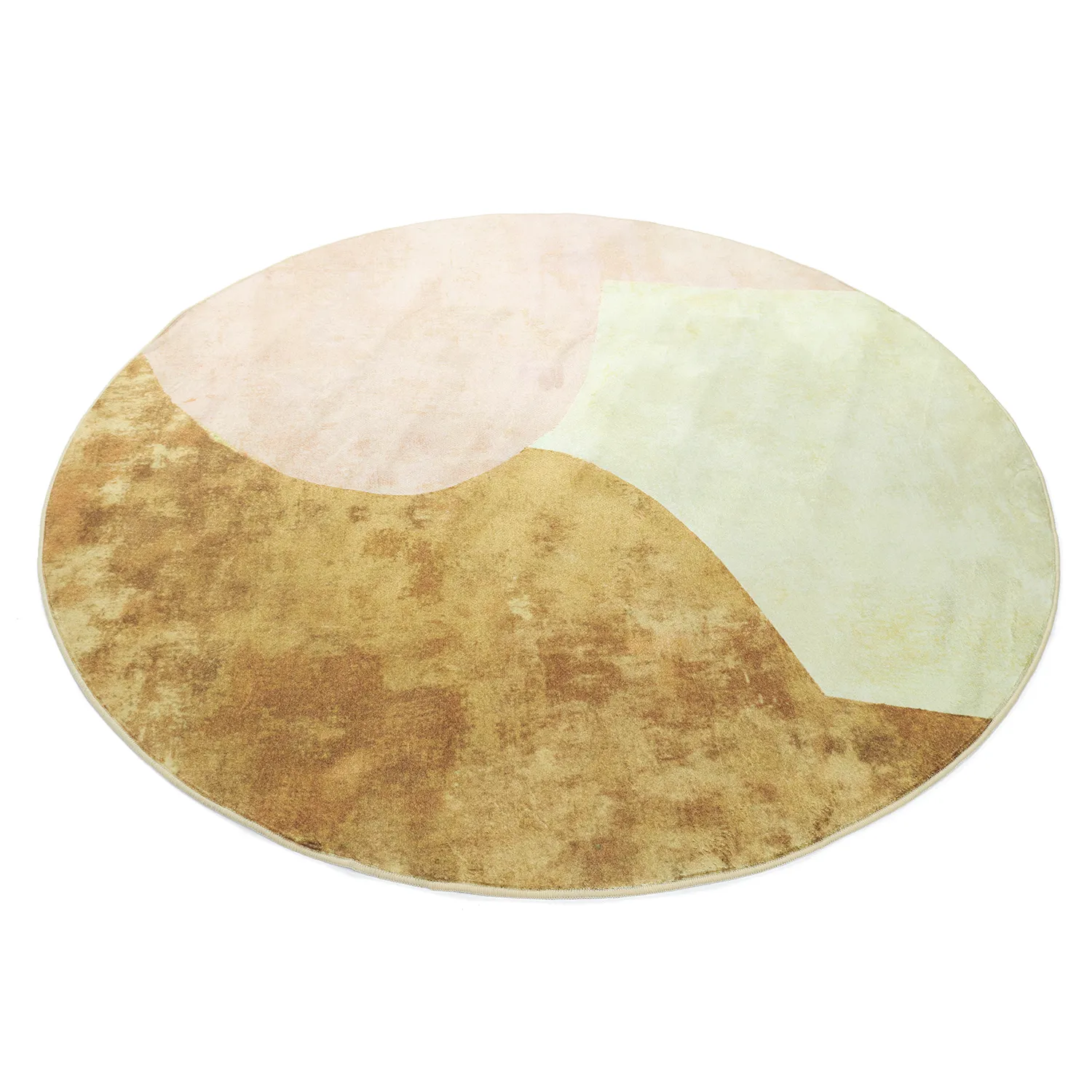 Tapis rond - Lazio (beige/rose)