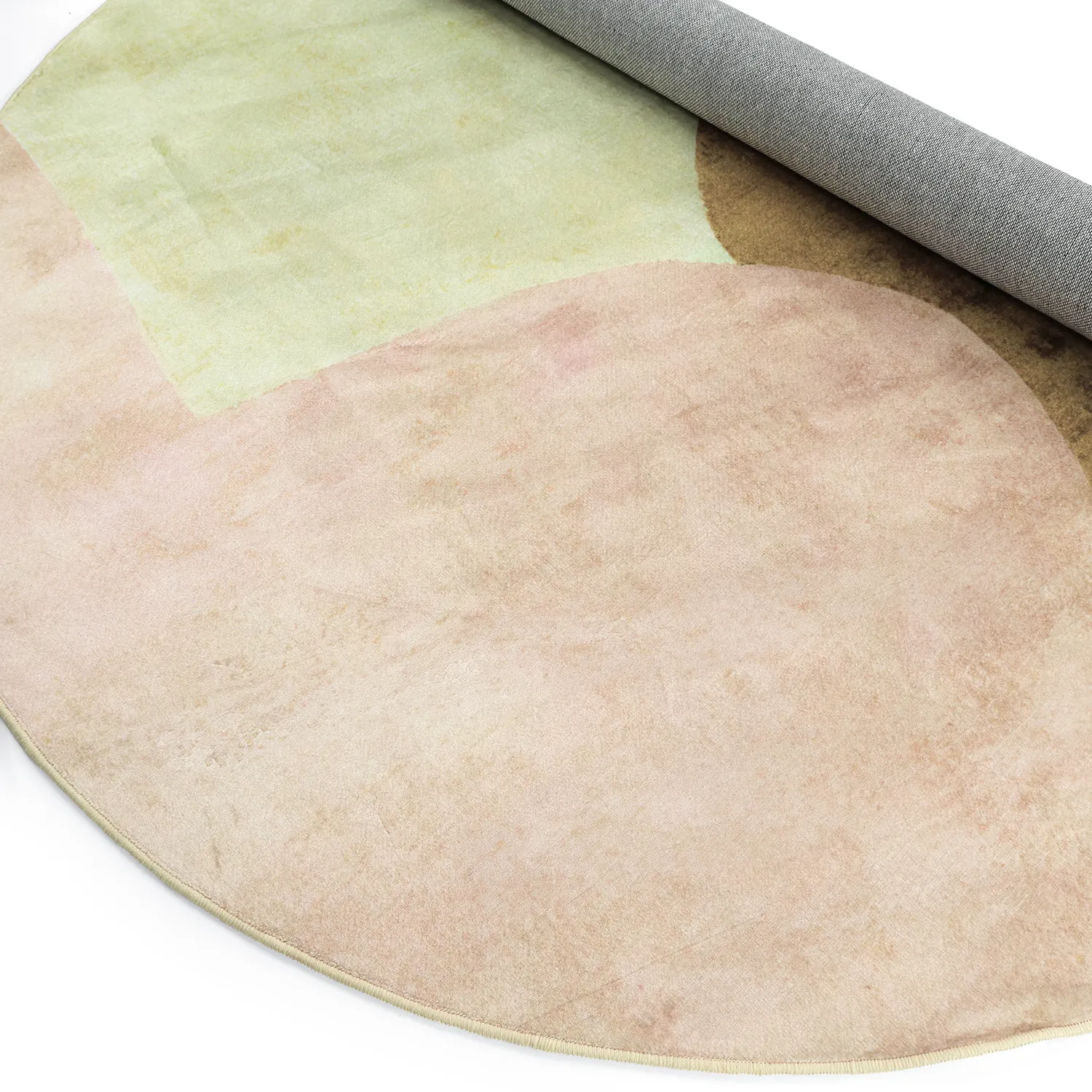 Tapis rond - Lazio (beige/rose)