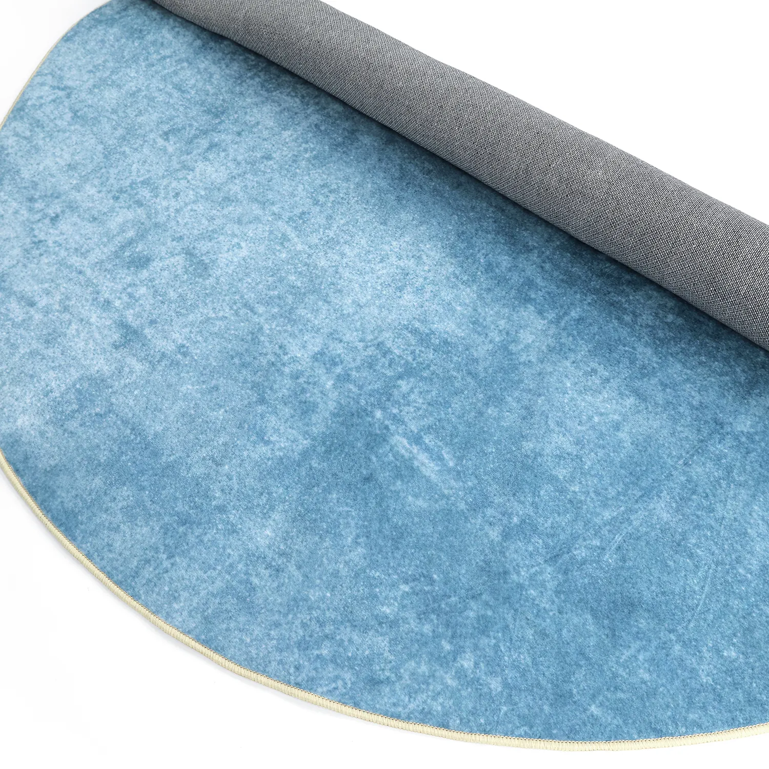Tapis rond - Lynton (bleu)