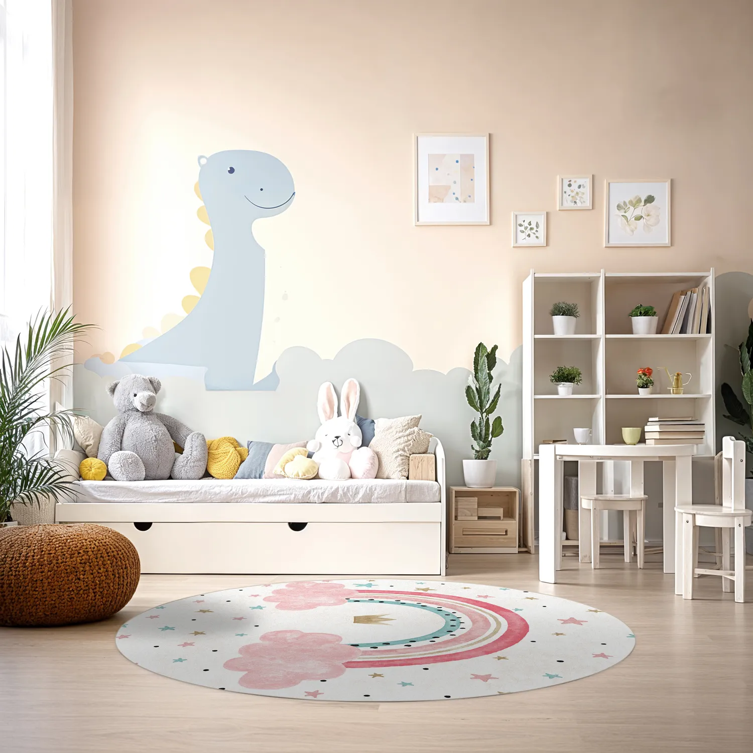 Tapis rond - Rainbow (multicolore)
