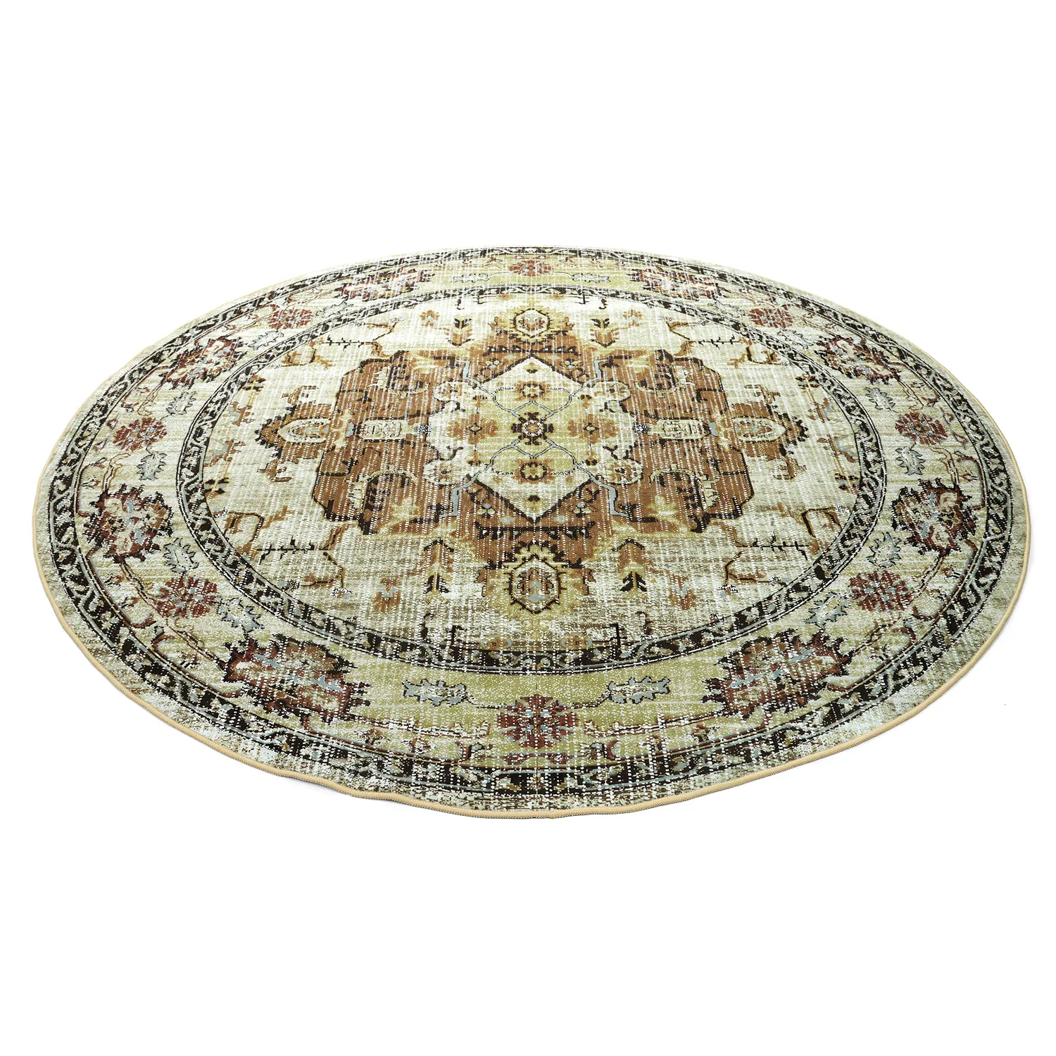 Tapis rond - Siliana (beige)
