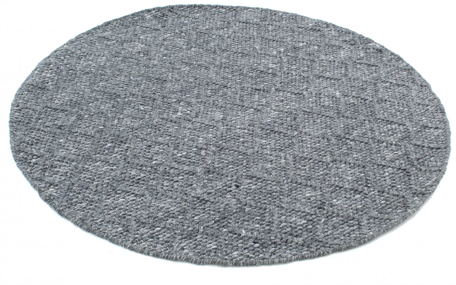 Tapis rond - Rut (gris foncé)