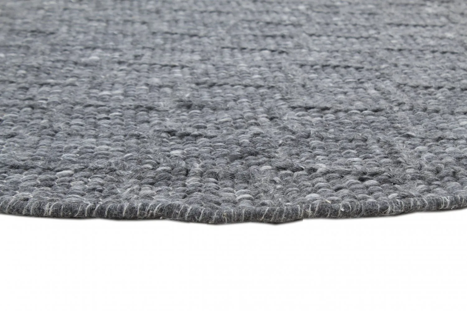 Tapis rond - Rut (gris foncé)