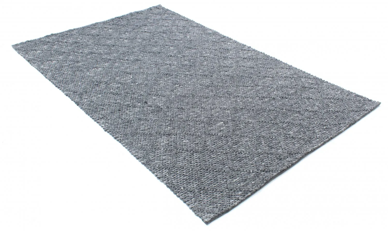 Tapis en laine - Rut (gris foncé)