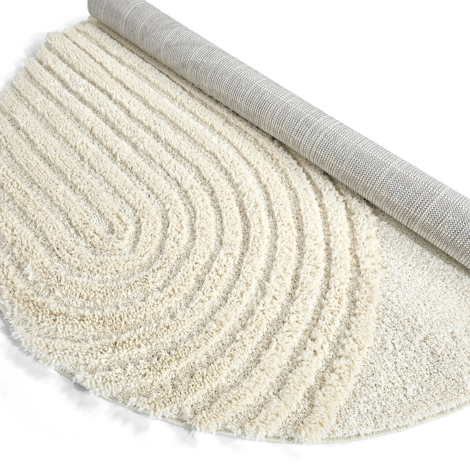 Tapis ronds - Evora (blanc cassé)