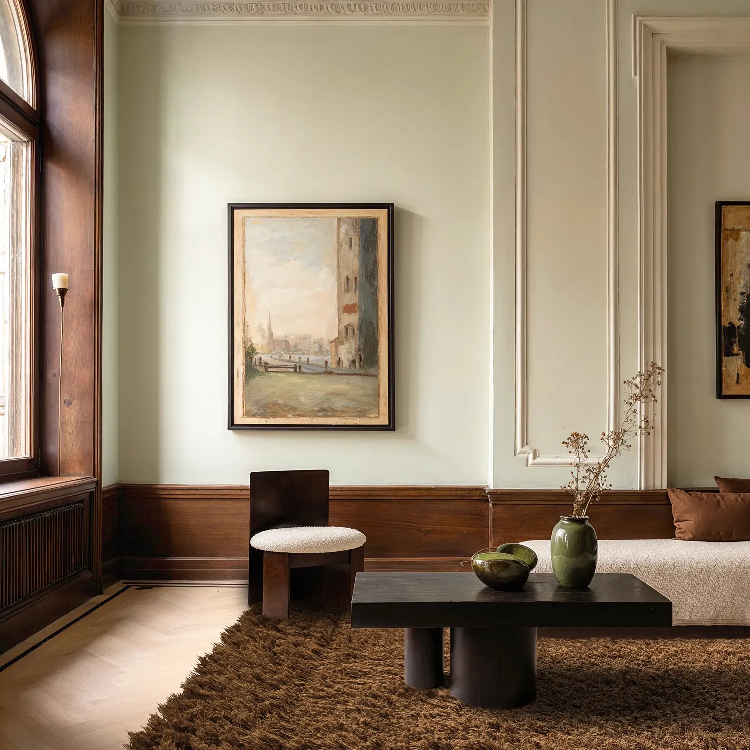 Tapis à poils longs - Melilla Hand Woven Wool Shaggy (marron)