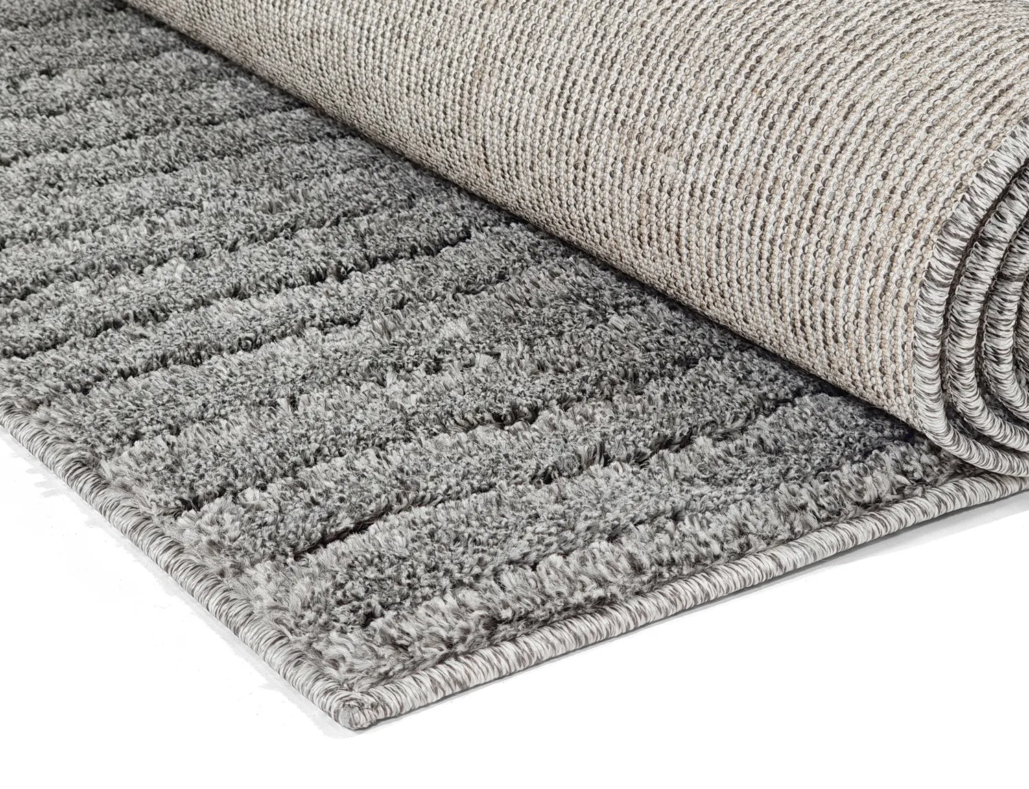Tapis à poils longs - Wendy (gris)