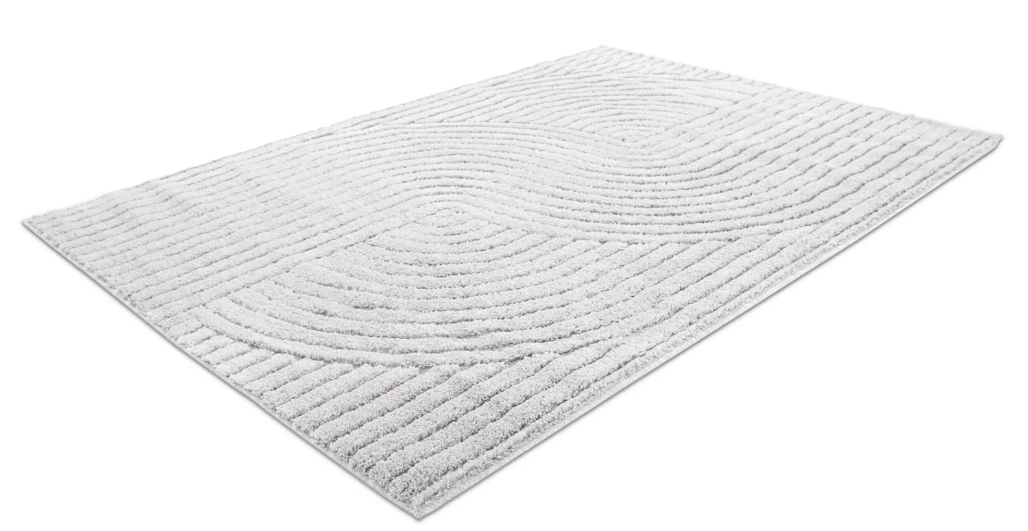 Tapis à poils longs - Wendy (gris clair)