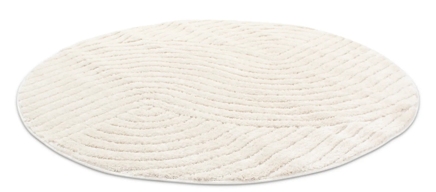 Tapis ronds - Wendy (blanc cassé)