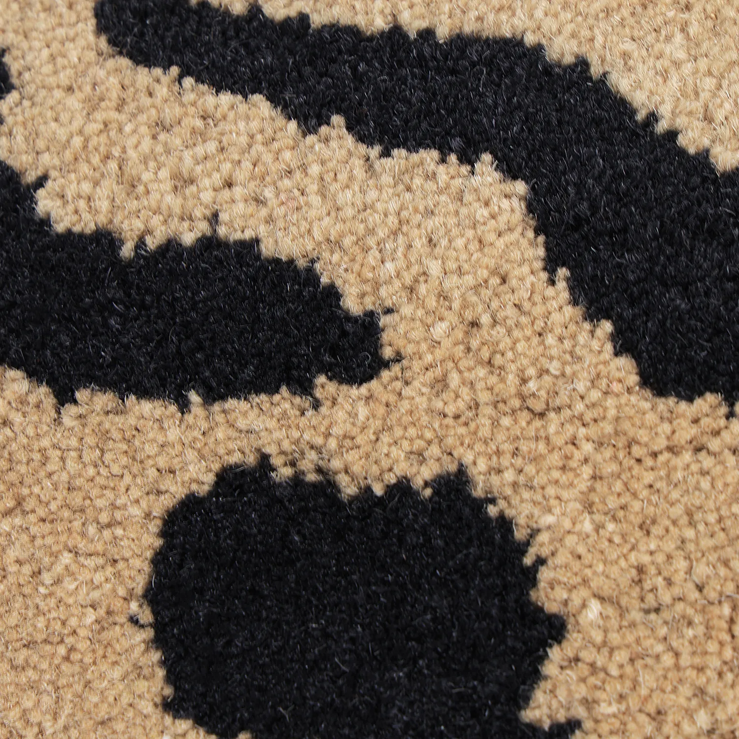 Tapis shaggy - Zebra Tufted Wool Premium (beige/noir)