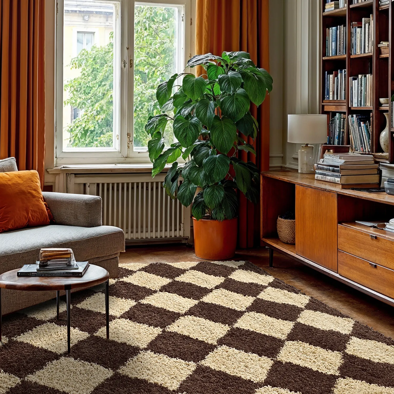 Tapis à poils longs - Albi (marron/beige)