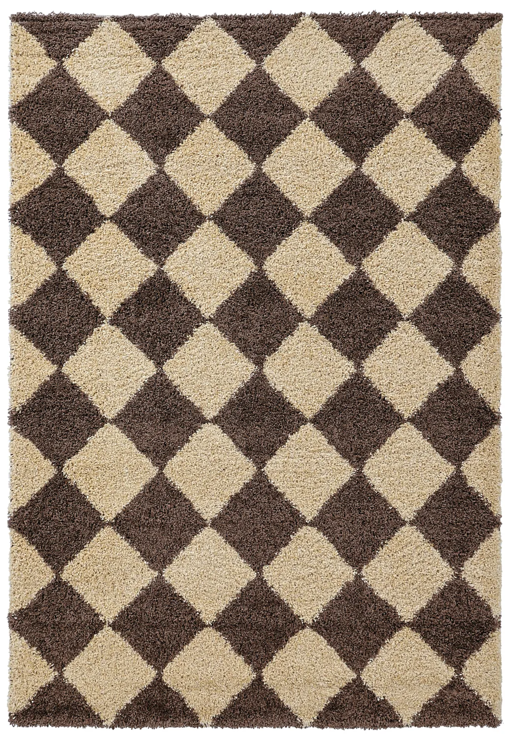 Tapis à poils longs - Albi (marron/beige)