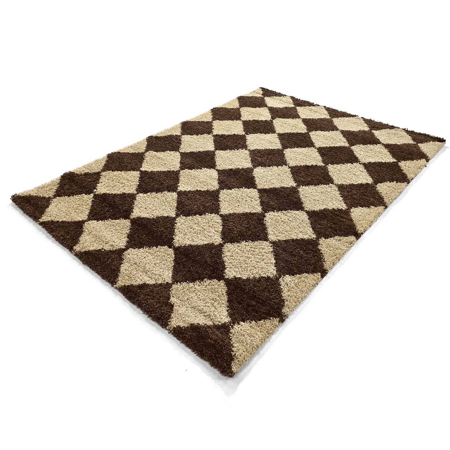 Tapis à poils longs - Albi (marron/beige)