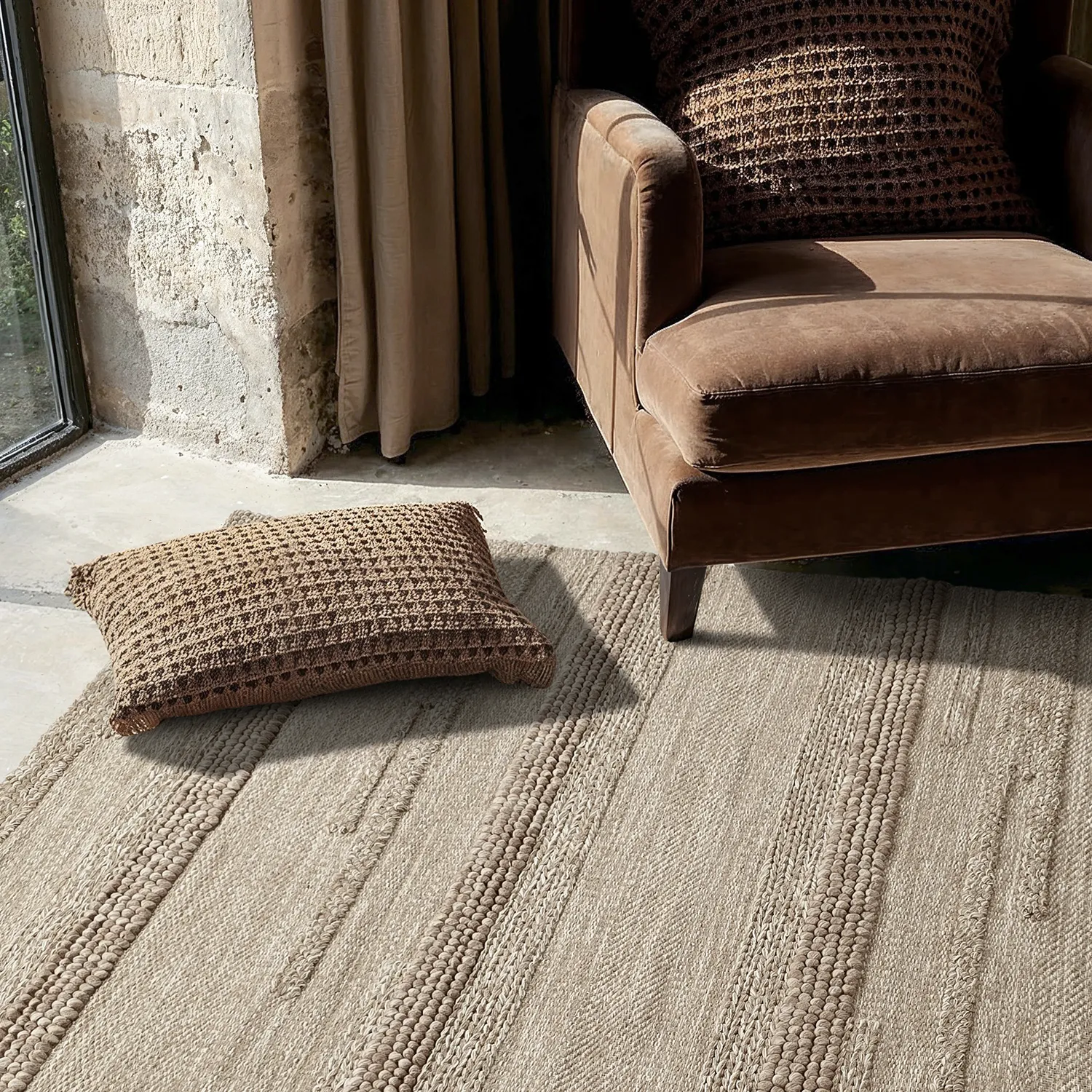 Tapis de laine - Almaty (beige)