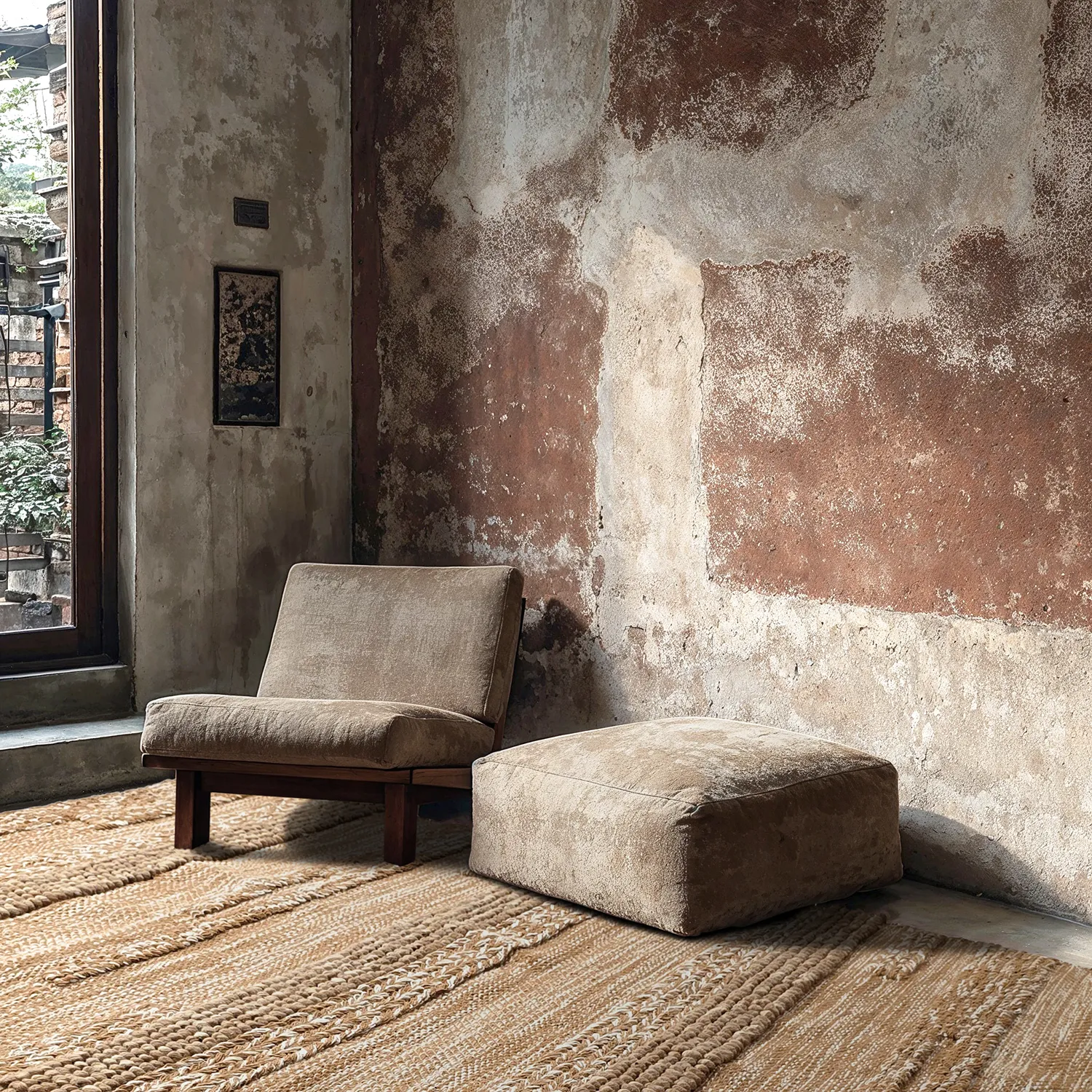 Tapis de laine - Almaty (marron clair)